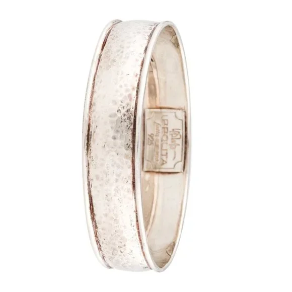 IPPOLITA STERLING SILVER 925 HAMMERED GODDESS BANGLE BRACELET - Picture 2 of 6